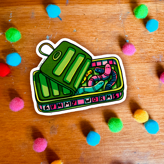 🐛 gummy worms sticker 🐛